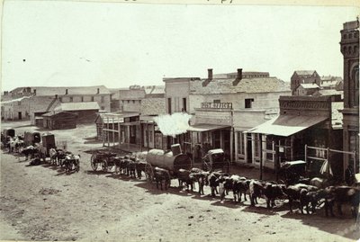 Larimer St, Denver, Colorado, 1862 by William Gunnison Chamberlain